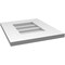 Ekena Millwork Vertical Surface Mount PVC Gable Vent: Non-Functional, w/ 3-1/2"W x 1"P Standard Frame, 14"W x 16"H GVPVE14X1601SN - alternate 2